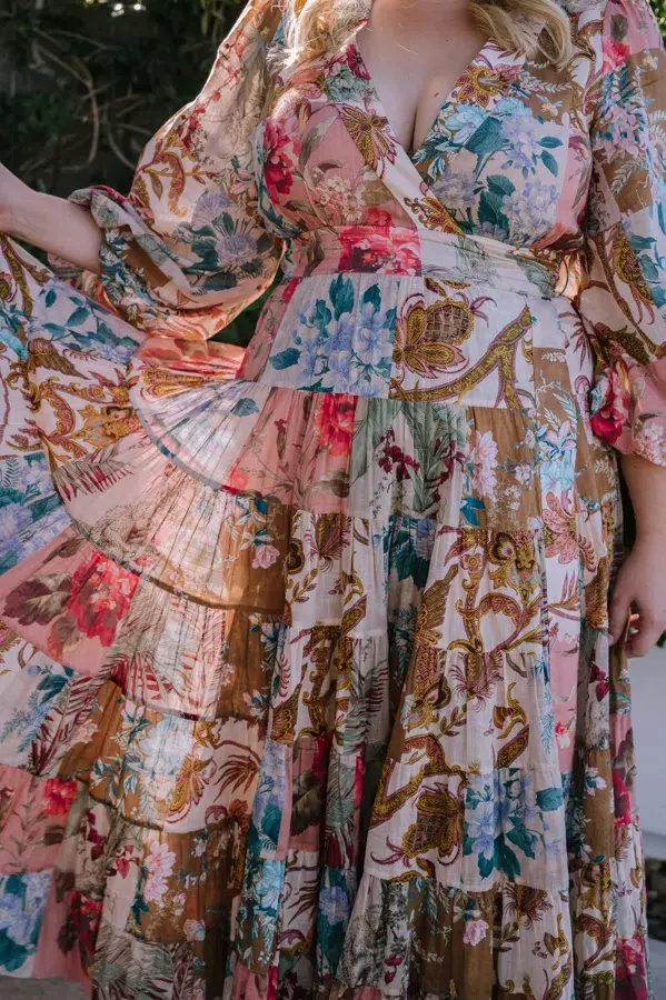 Zimmermann Cassia Tiered Floral Print Midi Dress Size 16 - Image 2