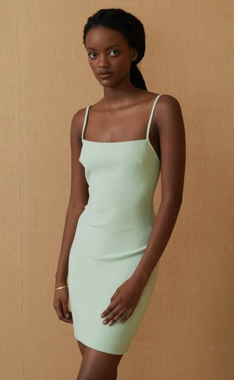 Bec & Bridge Hana Mini Dress in Avocado Green Size 16 - Image 2