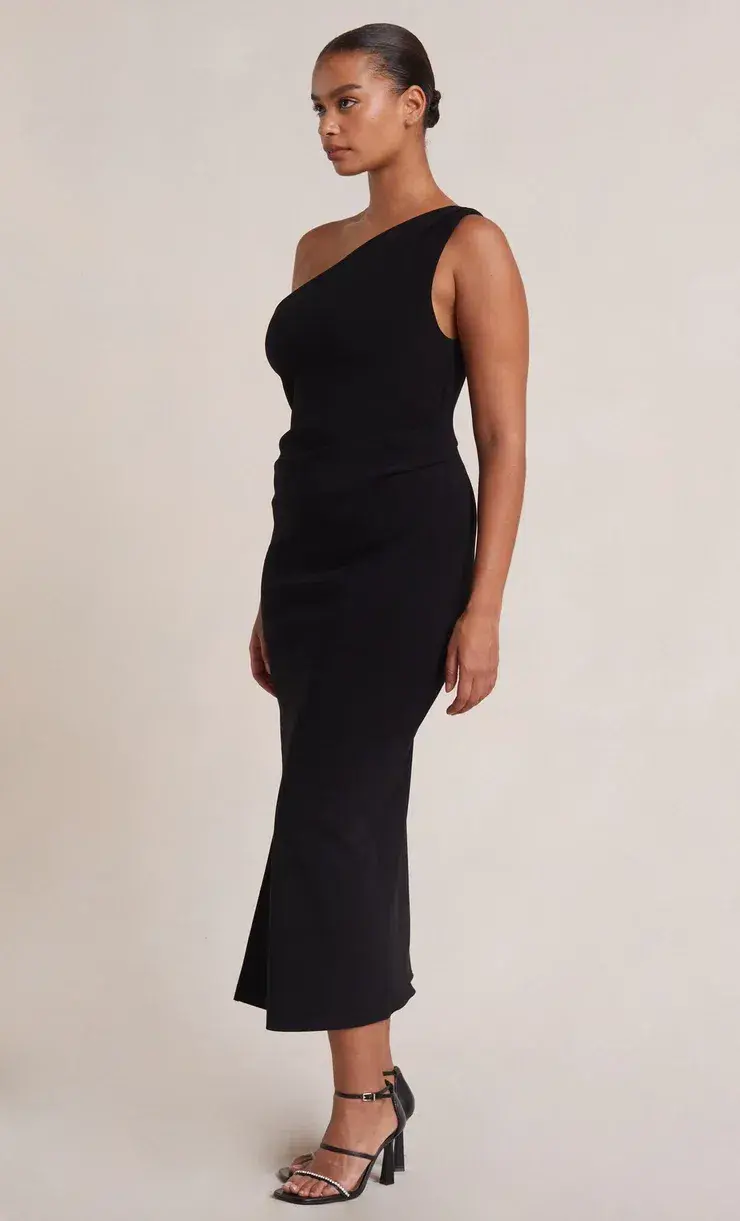 Bec & Bridge Be Mine Asym Dress in Black Size 14 - Image 2