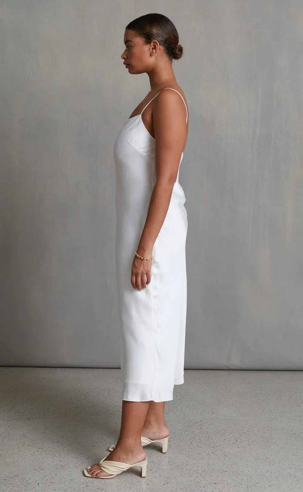 Bec & Bridge Classic Midi Dress White Size 12 - Image 3