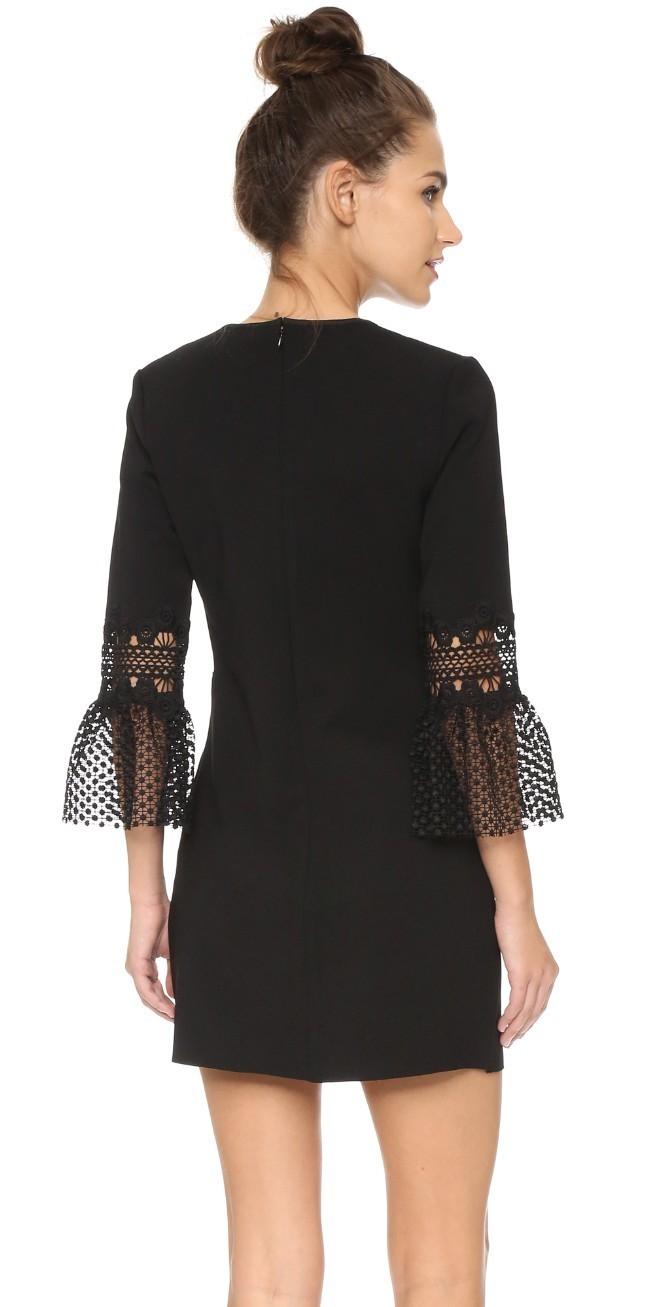 Self Portrait Black Lace Cocktail Dress Black Size 8 for rent on The Volte - main image