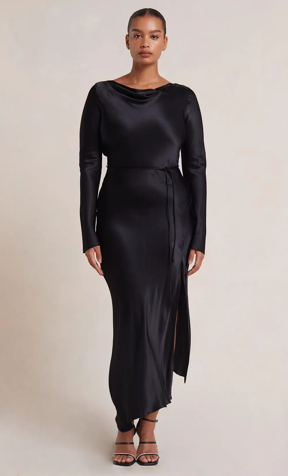 Bec & Bridge Moon Dance Long Sleeve Maxi Dress Black Size 12 - Image 1