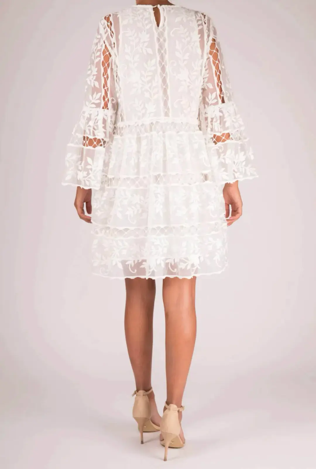 Thurley Flora Climber Dress in White Size 8  for rent on The Volte - main image