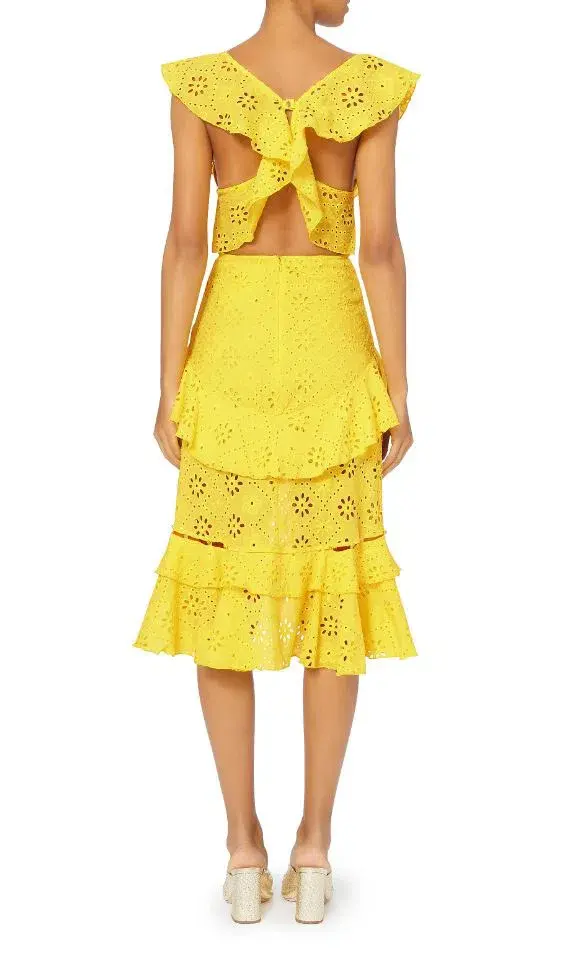 Alice McCall Clair De Lune Dress in Lemon Daisy Size 10 - Image 2