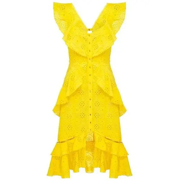 Alice McCall Clair De Lune Dress in Lemon Daisy Size 10 - Image 3