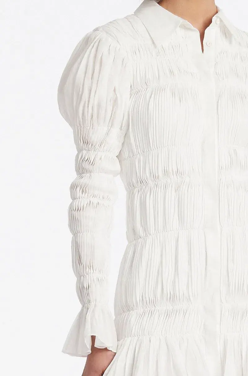 Sir The Label Xanthe L/S Mini Dress Ivory  Size 1 for rent on The Volte - main image