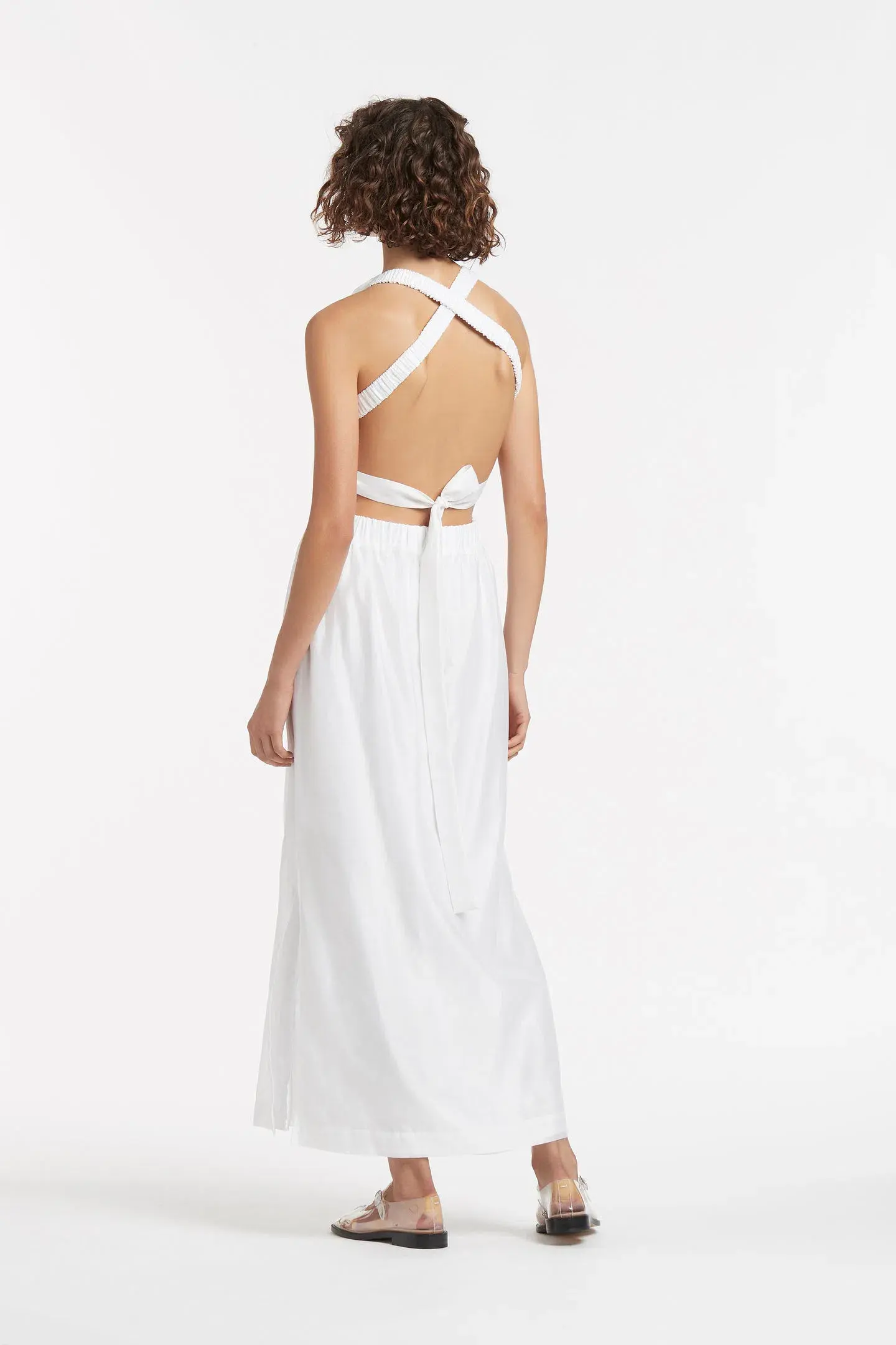 Sir The Label Franc Cross Back Gown Ivory Size 0 / AU 6 - Image 5