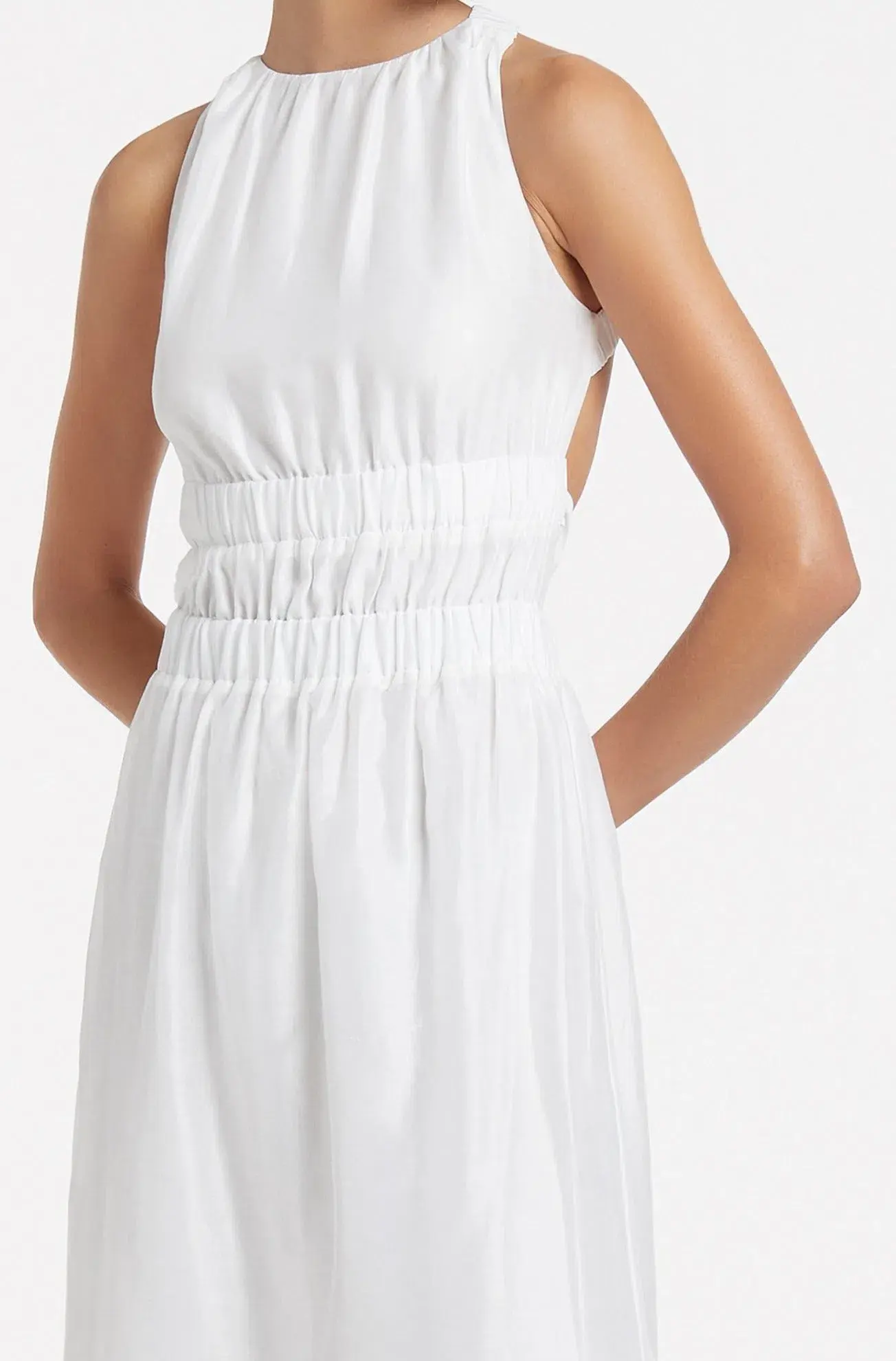 Sir The Label Franc Cross Back Gown Ivory Size 0 / AU 6 - Image 3
