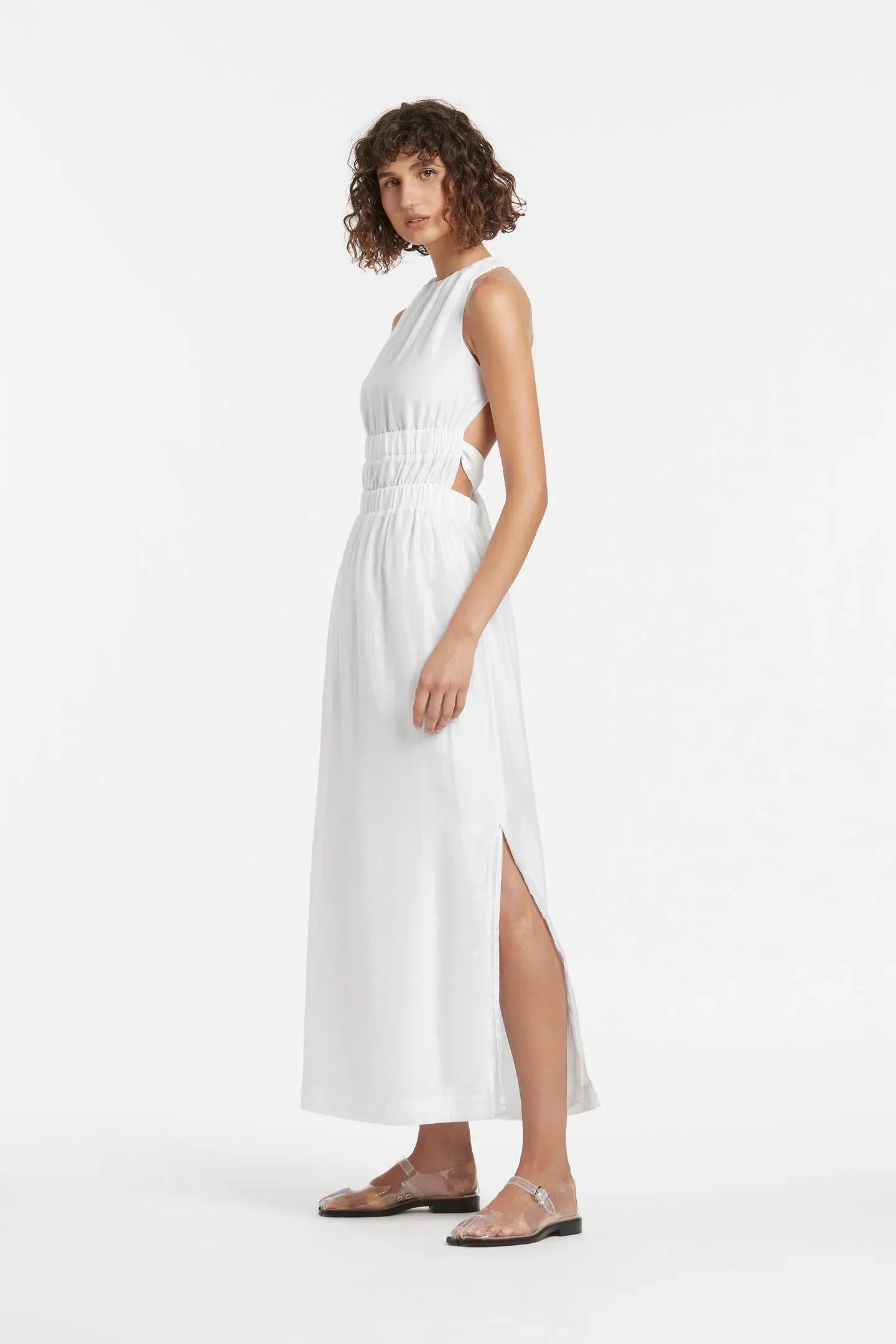 Sir The Label Franc Cross Back Gown Ivory Size 0 / AU 6 - Image 2
