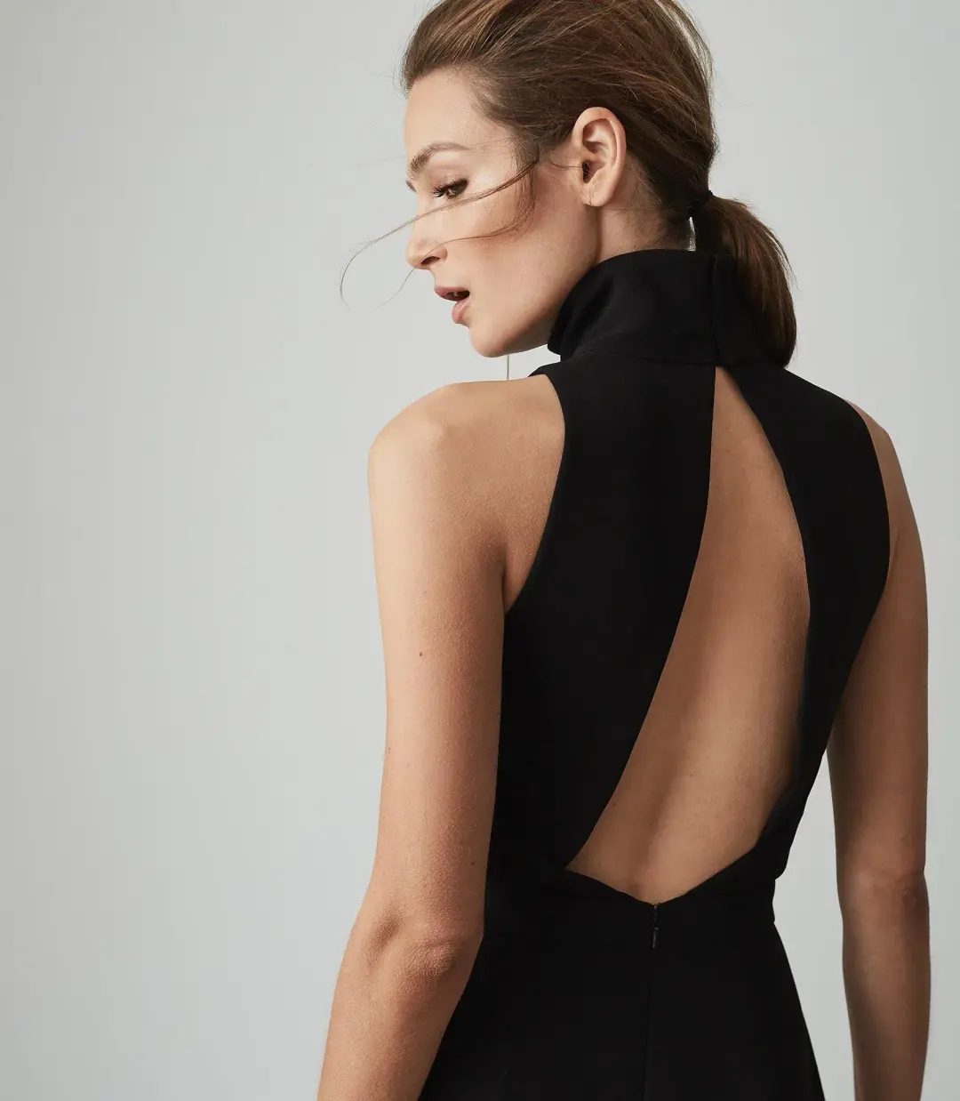 Reiss Dori Jumpsuit Black Size 6 for rent on The Volte - main image