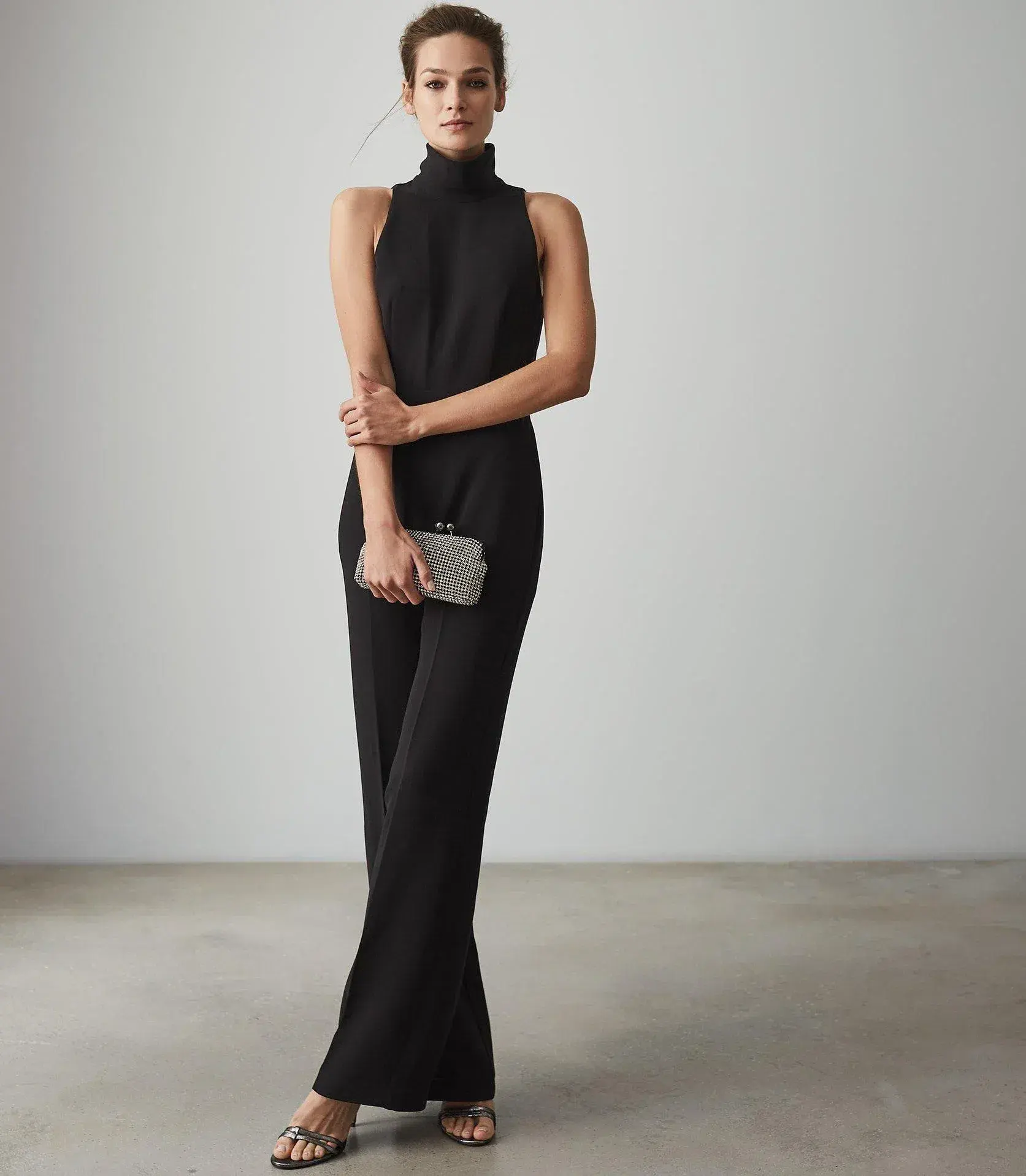 Reiss Dori Jumpsuit Black Size 6 - Image 2