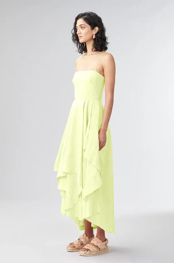 Ginger and Smart Euphoria Dress Citron Size 6 for rent on The Volte - main image