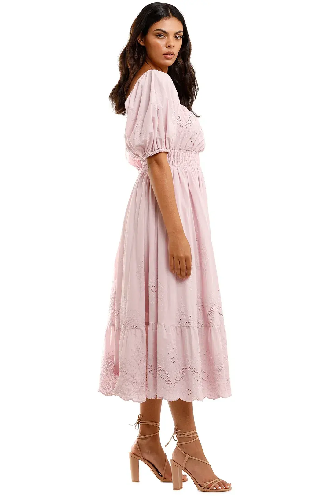 Spell & The Gypsy Capulet Broderie Anglaise Soiree Dress Lilac Size L - Image 2