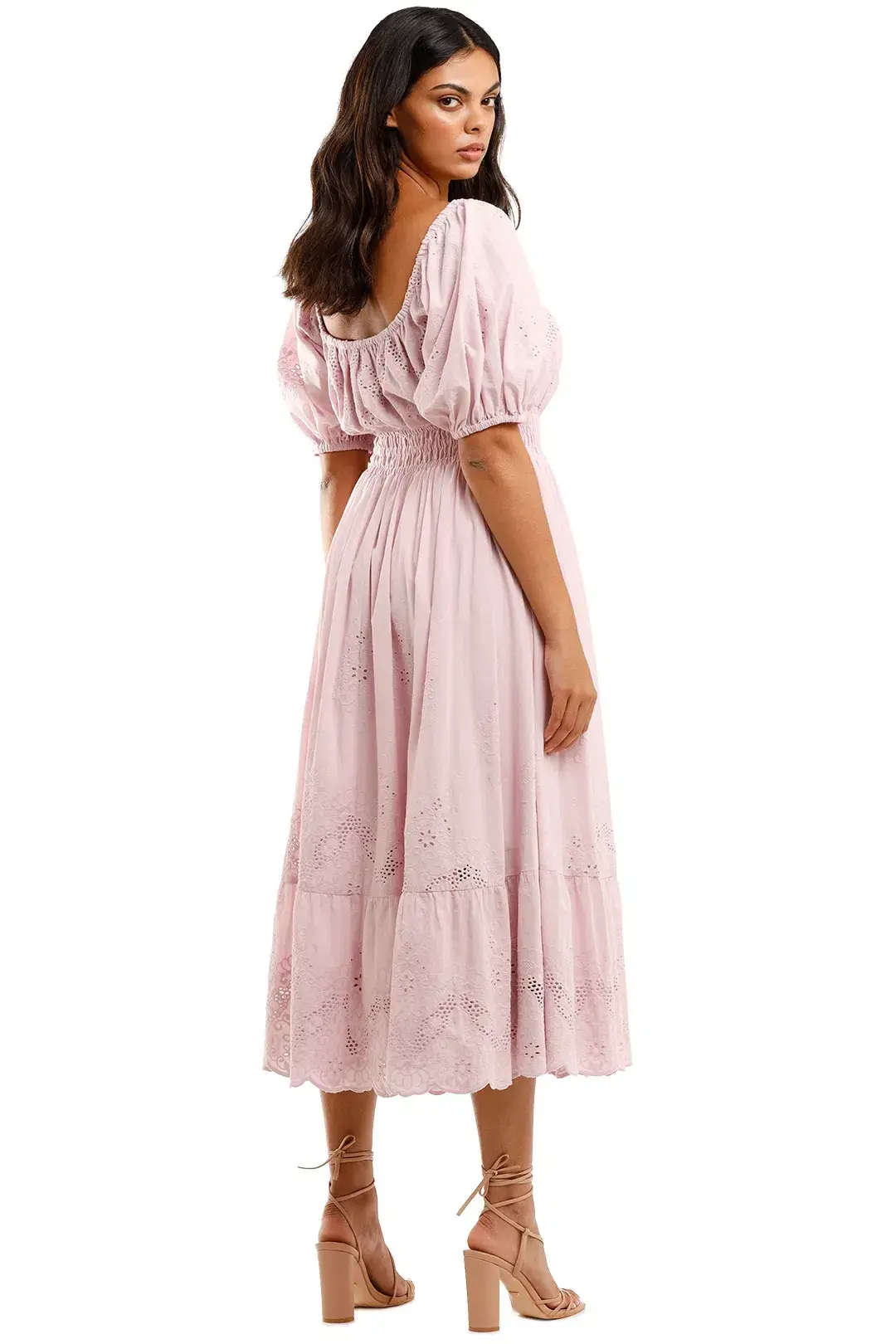 Spell & The Gypsy Capulet Broderie Anglaise Soiree Dress Lilac Size L - Image 3