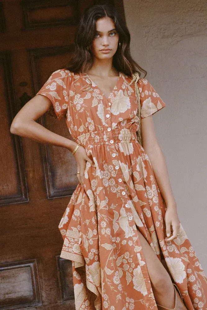 Spell & The Gypsy Sloane Gown in Ochre Size Medium - Image 2