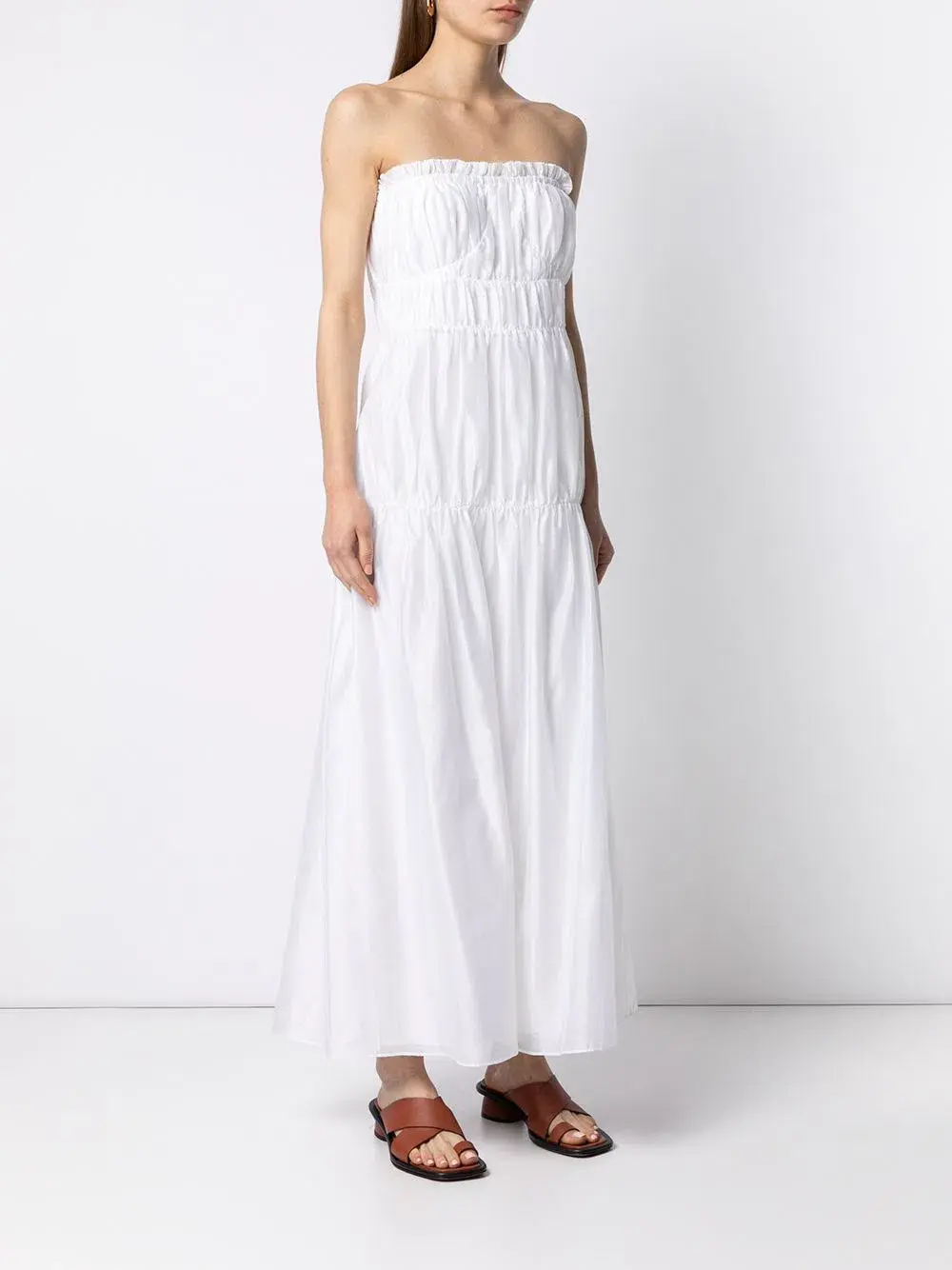 Sir The Label Dimitri Strapless Midi Dress Ivory Size 0 / AU 6 - Image 2