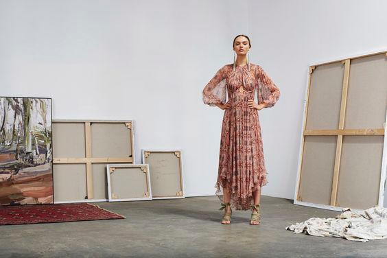 Zimmermann Empire Heiress Dress Ochre Konya Size 8 - Image 8