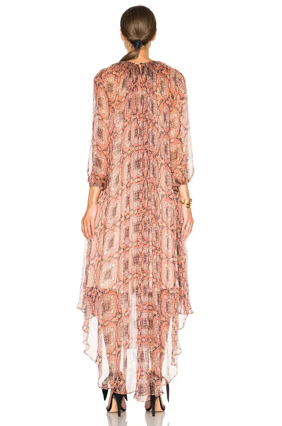 Zimmermann Empire Heiress Dress Ochre Konya Size 8 - Image 2