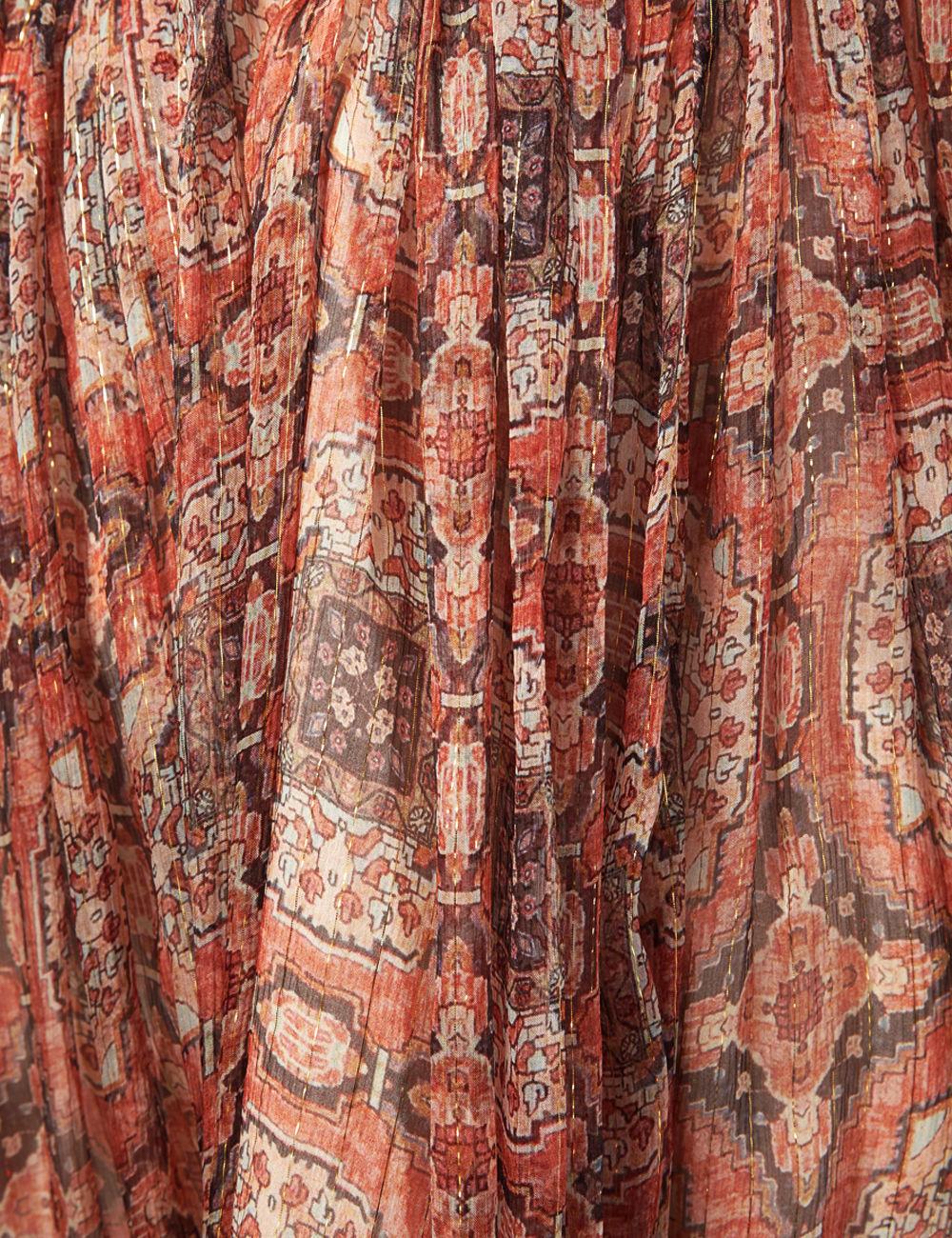 Zimmermann Empire Heiress Dress Ochre Konya Size 8 - Image 7