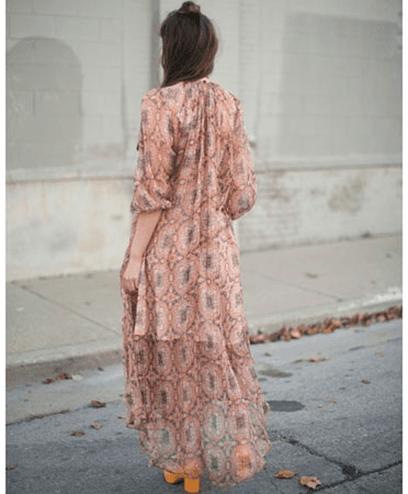 Zimmermann Empire Heiress Dress Ochre Konya Size 8 - Image 6