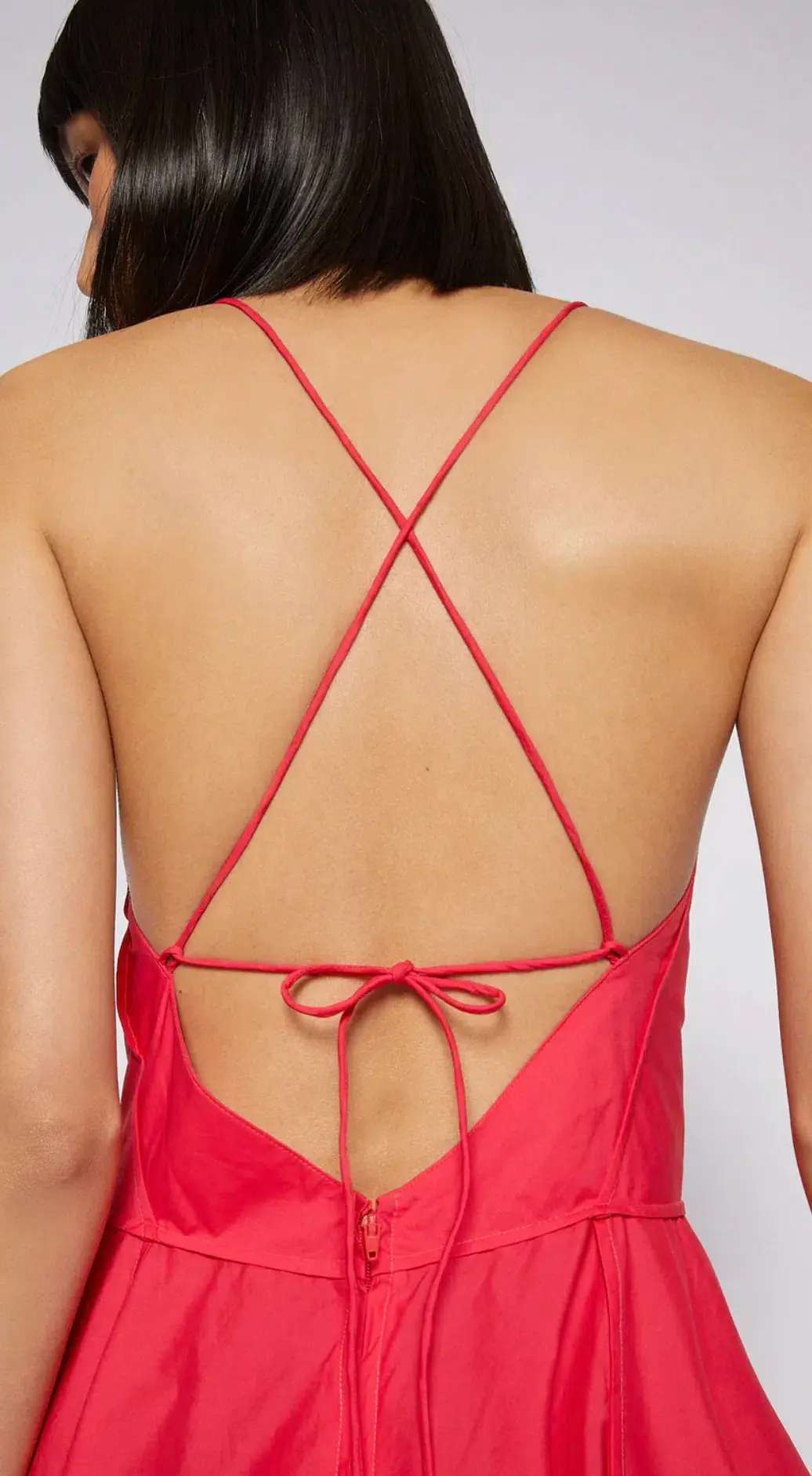 Scanlan Theodore Parachute Cotton Strappy Dress Fuchsia Pink Size AU 12  - Image 2