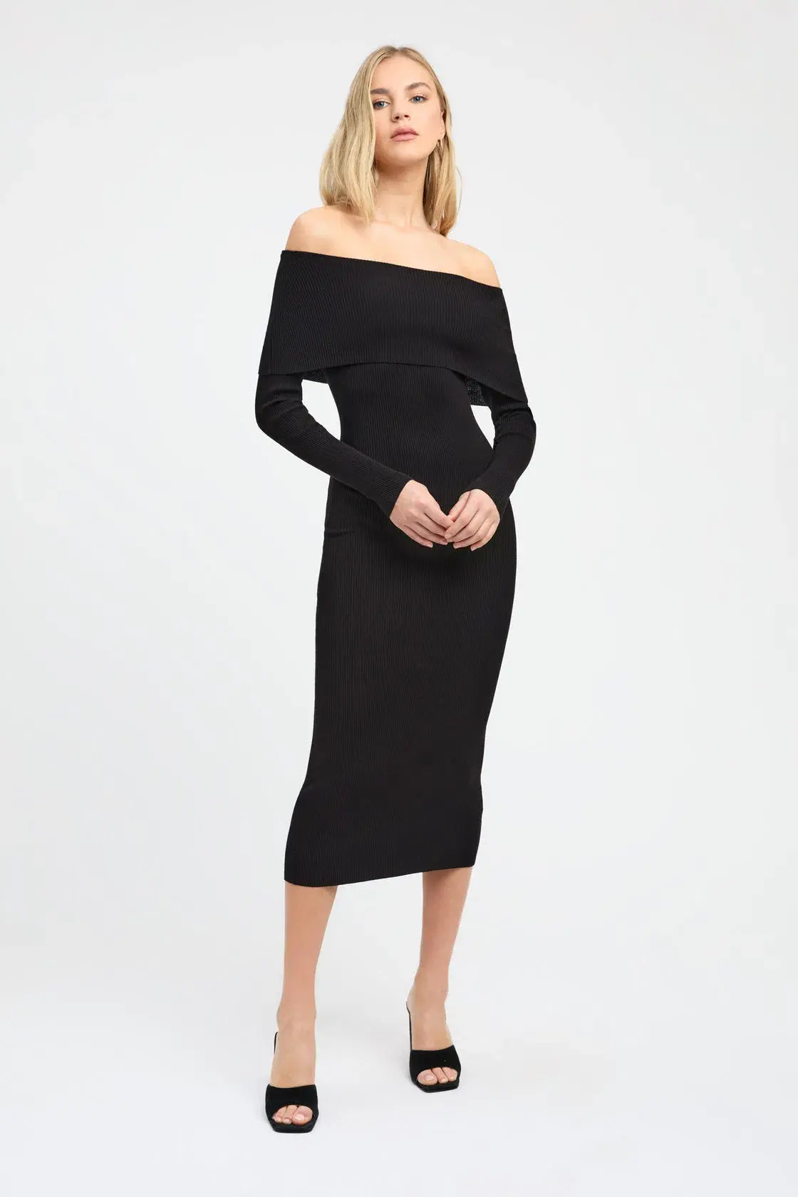 Kookai Lola Fold-Down Midi Dress Size 2/AU 12 - Image 1
