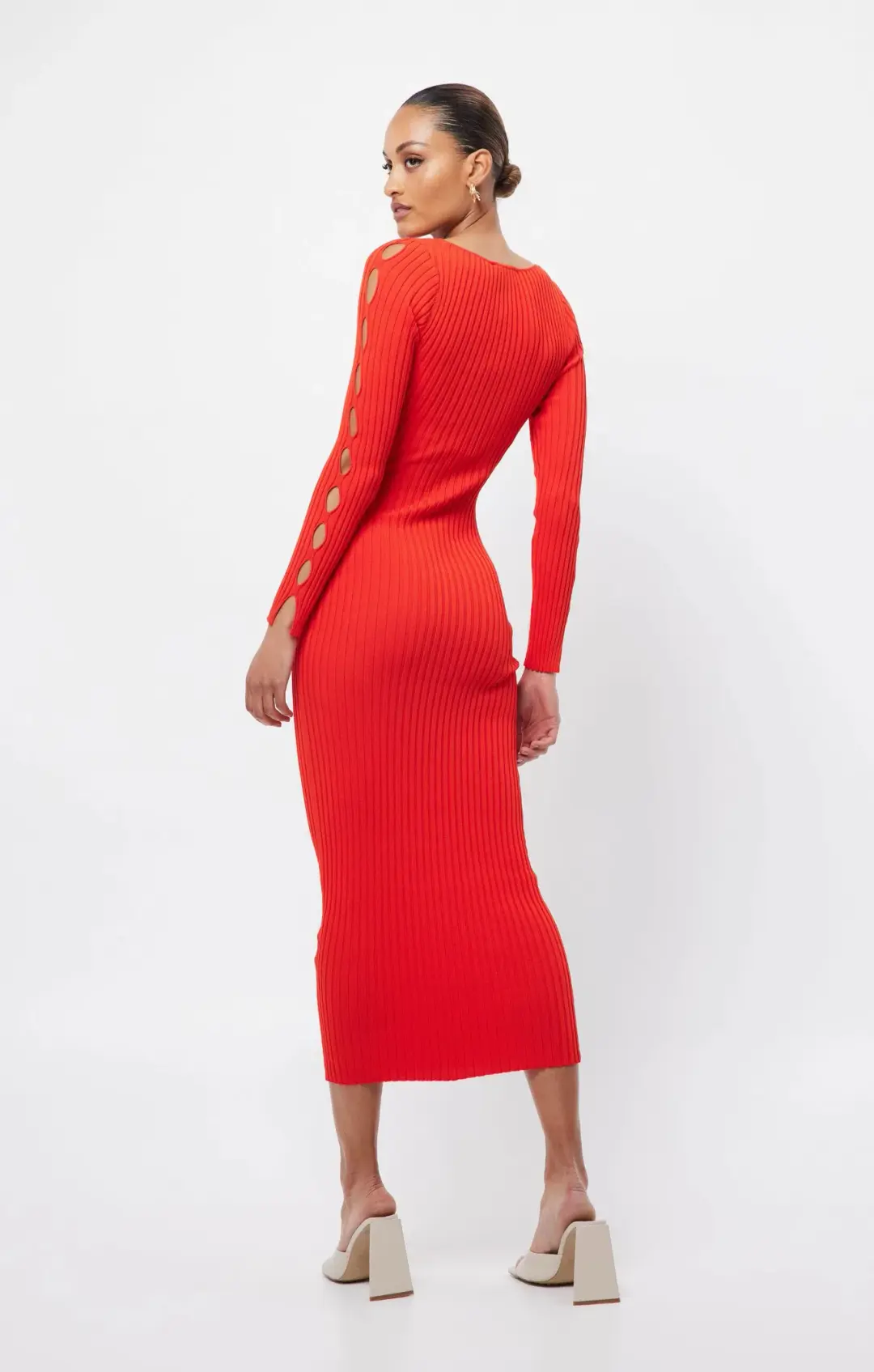 Mossman The Vivid Knit Dress Red Size 10 for rent on The Volte - main image
