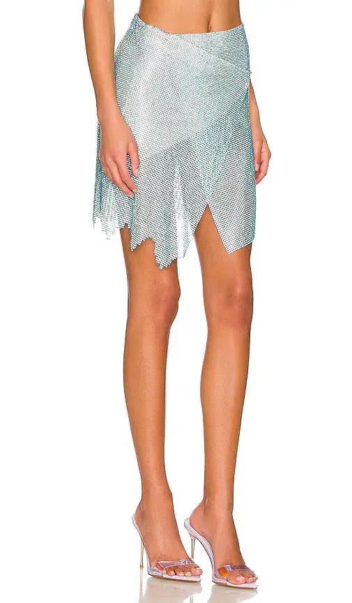 Poster Girl The Dawn Skirt in Cerulean Blue Crystal Size 8 - Image 3