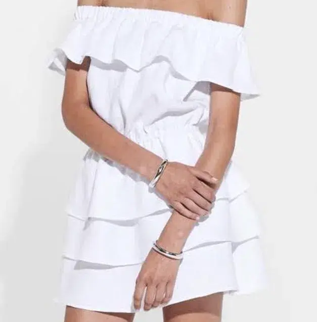 Sir The Label Stefi Mini Dress White Size AU 10 - Image 2
