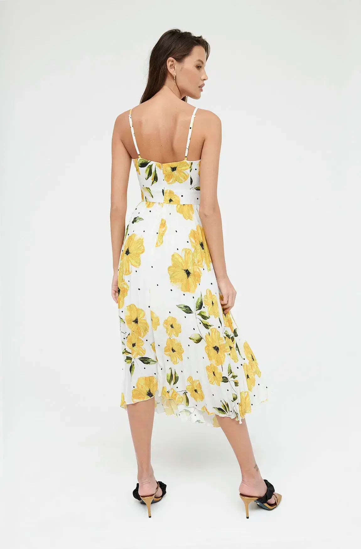 Sheike Bright Blooms Floral Midi Dress Print Size 6 - Image 2
