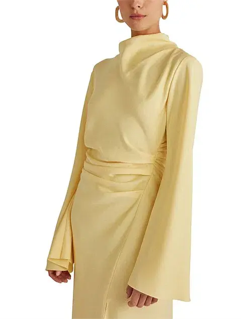 Camilla and Marc Darmascus Dress Yellow Size 12 for rent on The Volte - main image