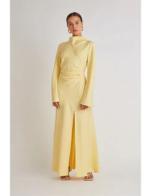 Camilla and Marc Darmascus Dress Yellow Size 12 - Image 4
