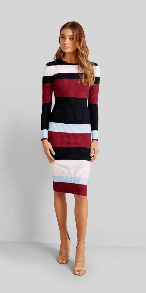 KOOKAI - CLOVER STRIPE DRESS - SIZE 8 - Image 1