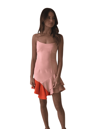 BY JOHNNY - BAMBI FRILL PINK DRESS SZ 6 - Image 1