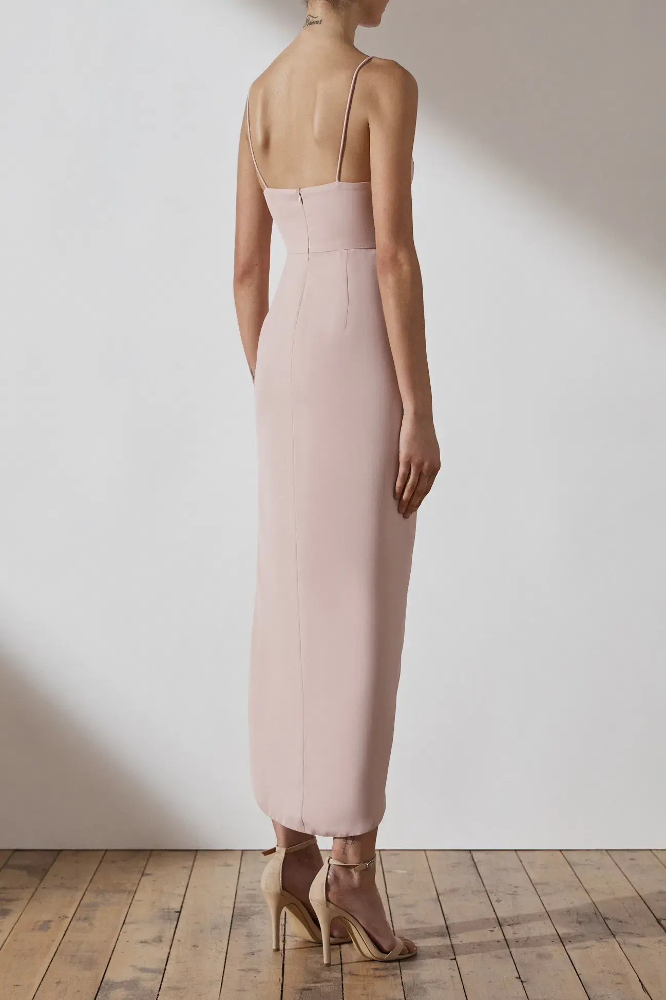 Shona Joy Samantha Core Cocktail Dress in Ballet Pink Size 10 - Image 4