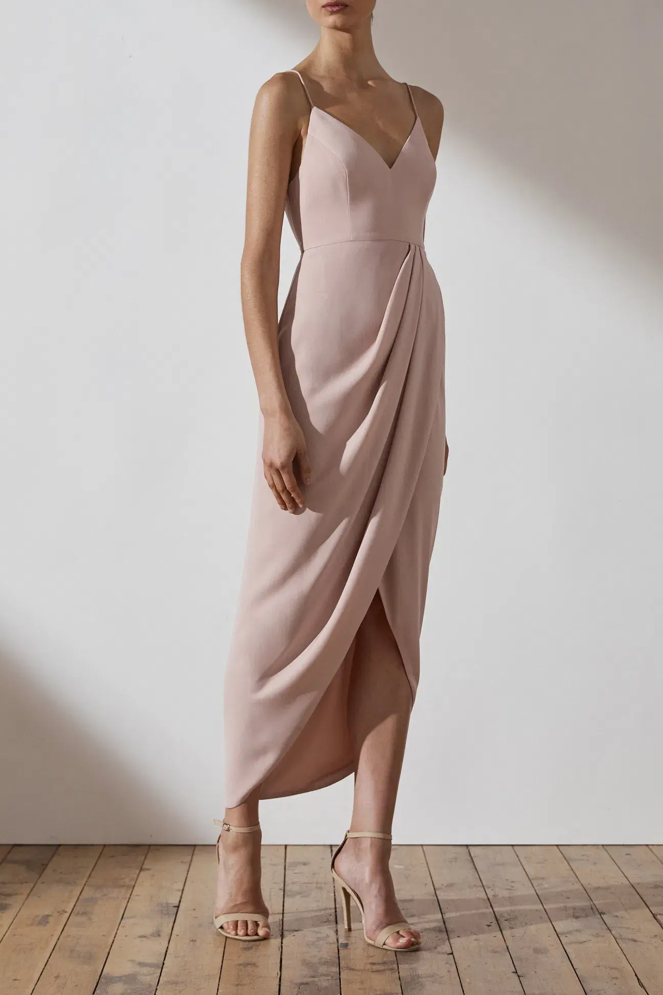 Shona Joy Samantha Core Cocktail Dress in Ballet Pink Size 10 - Image 2