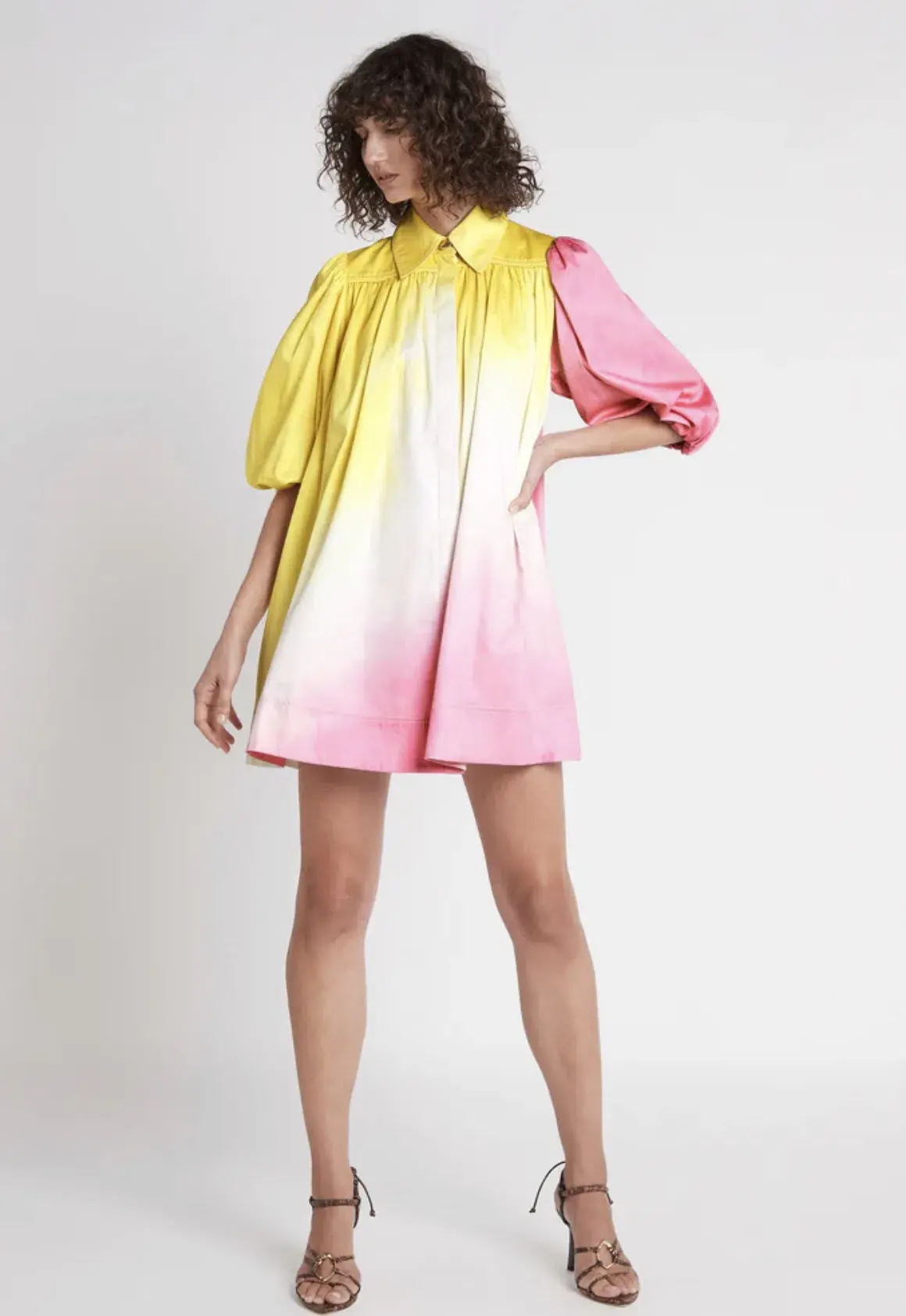 Aje Cloud Burst Smock Mini Dress Tie-Dye Size 8 - Image 1