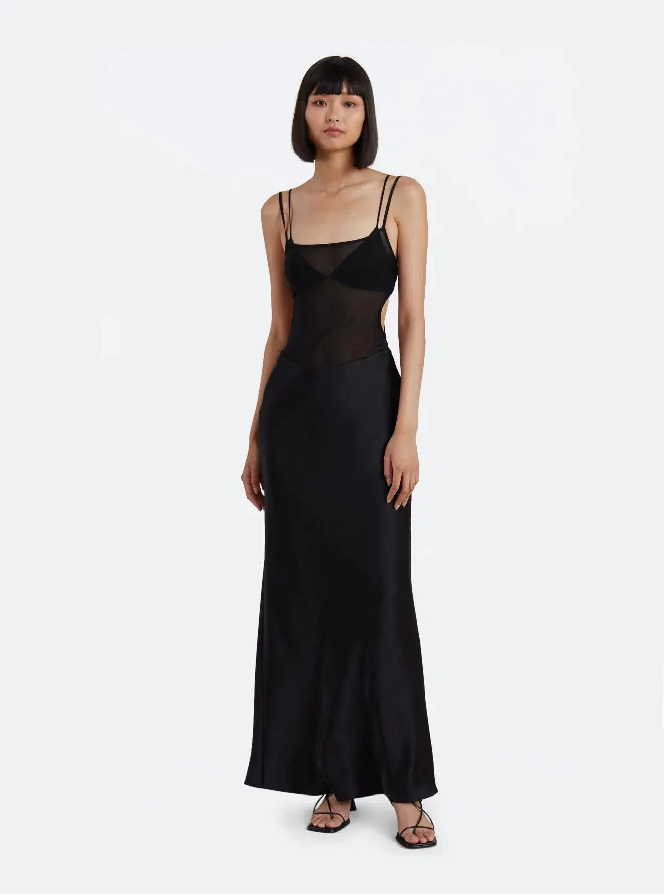 Bec and Bridge Lindsey Cut Out Maxi Dress Black Size 6 - Image 1