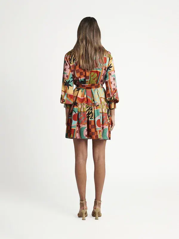 Sheike Wonderland Dress Print Size 6 - Image 3