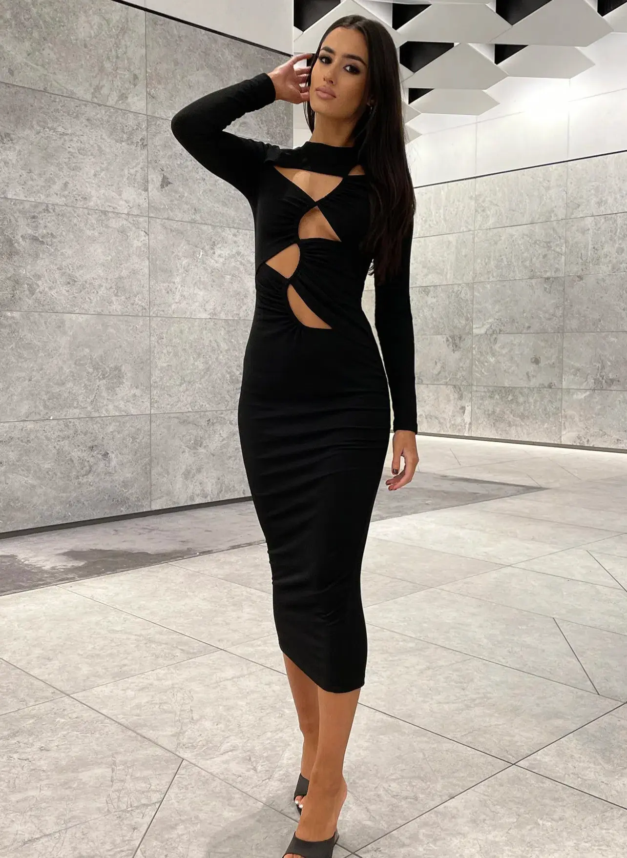 Eliya The Label Cabana Dress Black Size S - Image 3