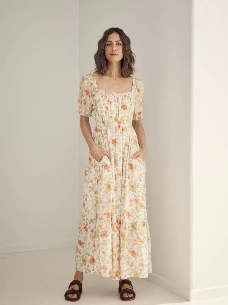 One Country Mouse Oakmeadow Jasmine Dress In Hibiscus Size 10 - Image 1
