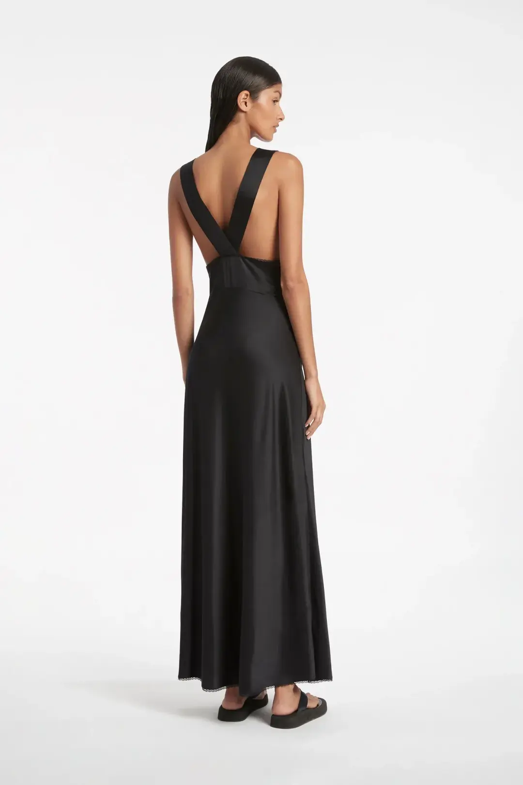 Sir The Label Aries Cut Out Gown Black Size 1 for rent on The Volte - main image
