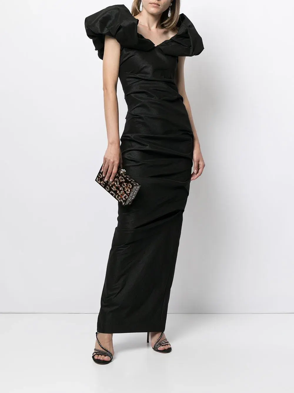 Rachel Gilbert Frey Gown Black Size AU 8  - Image 1