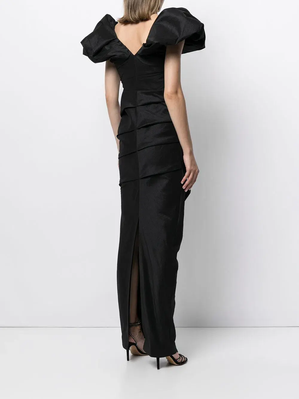 Rachel Gilbert Frey Gown Black Size AU 8  - Image 3