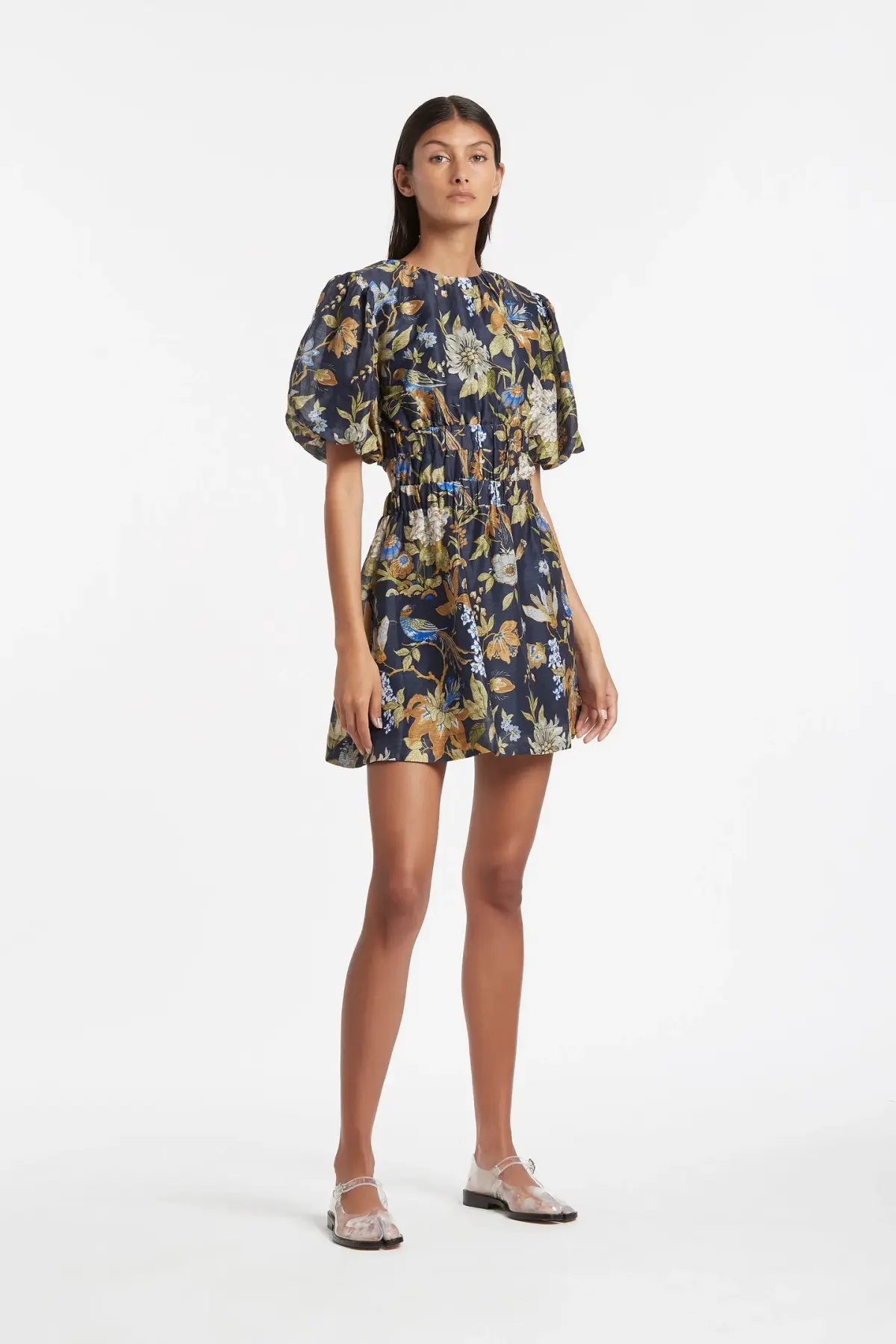 Sir the Label Lilian Open Back Mini Dress Delia Print Size 1 - Image 1