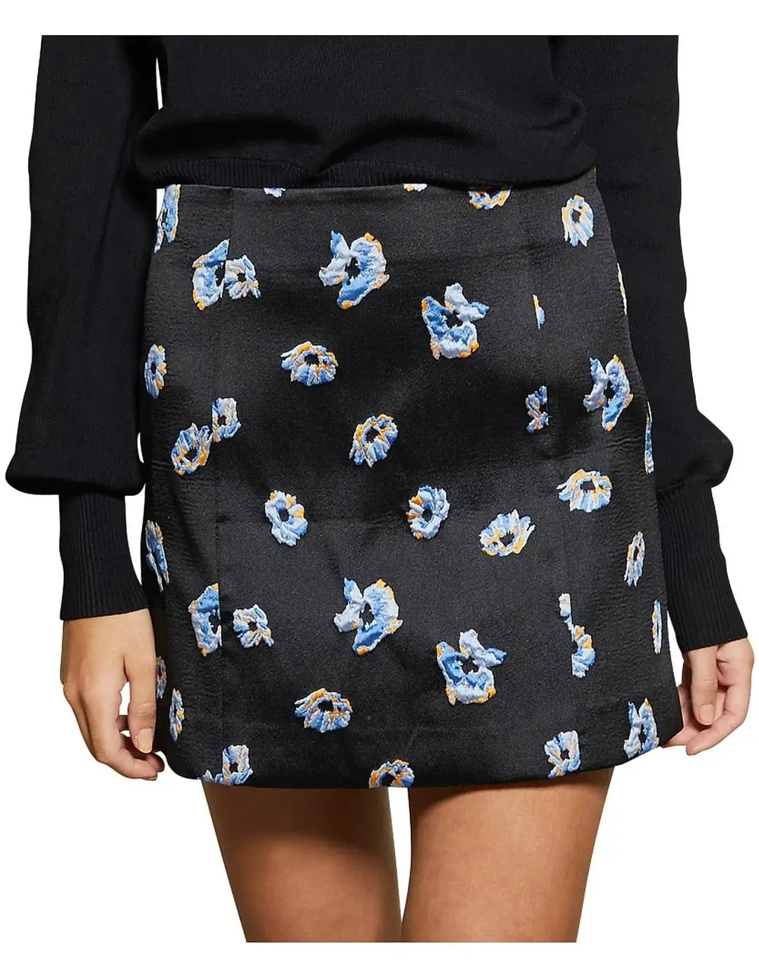 Bec & Bridge Daisy Mini Skirt Black/Print Size 10 for rent on The Volte - main image