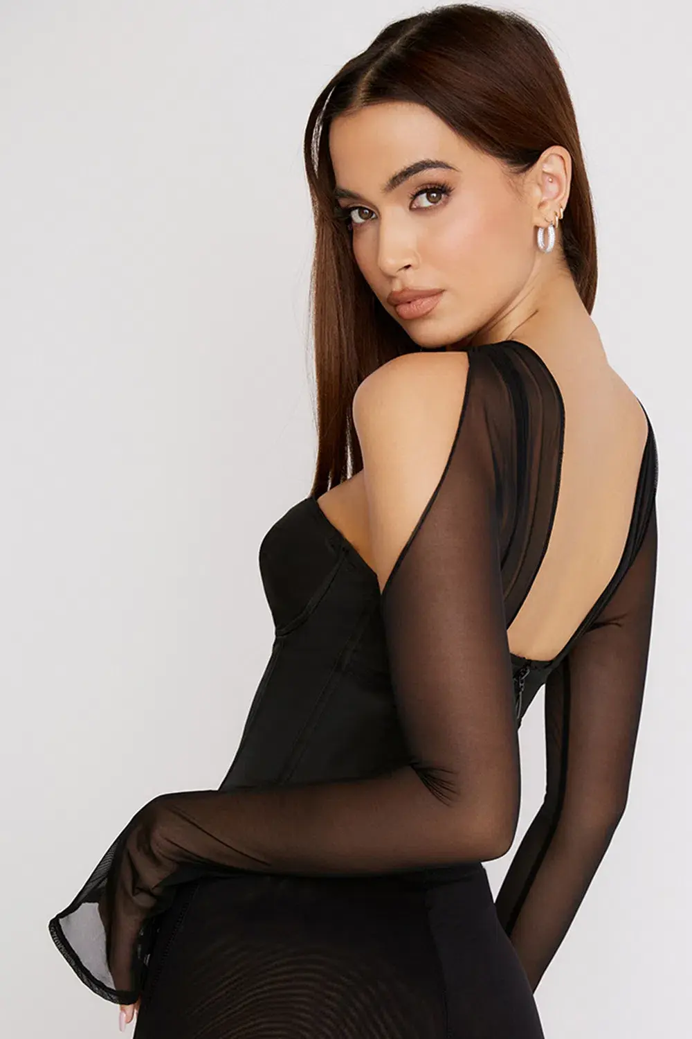House of CB Mina Structured Corset Black Size S / Au 8 - Image 4
