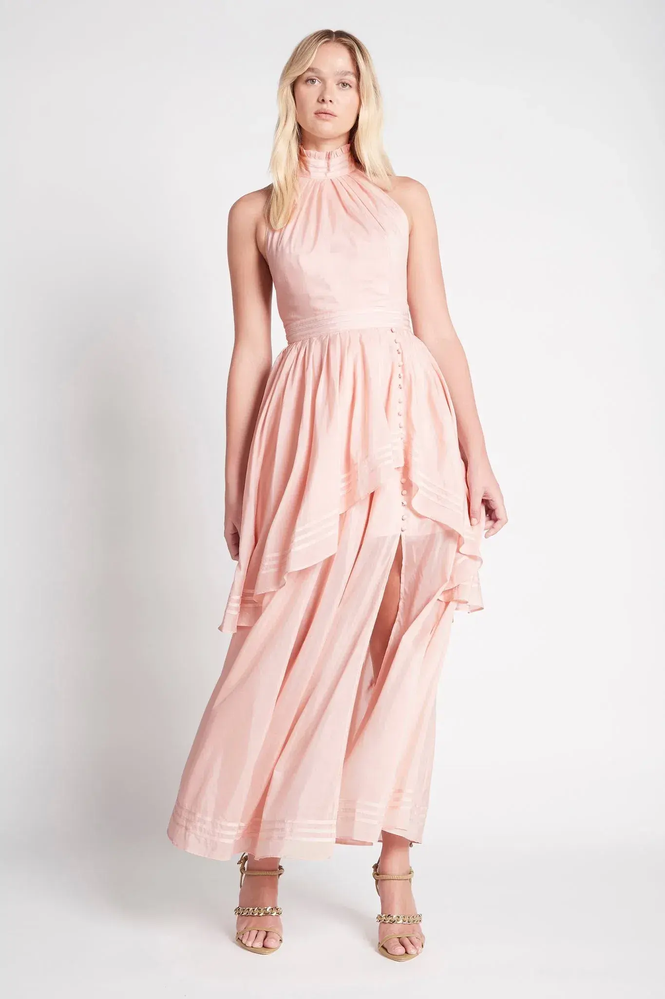 Aje Bungalow Sienna Dress Blush Size AU 12 - Image 1