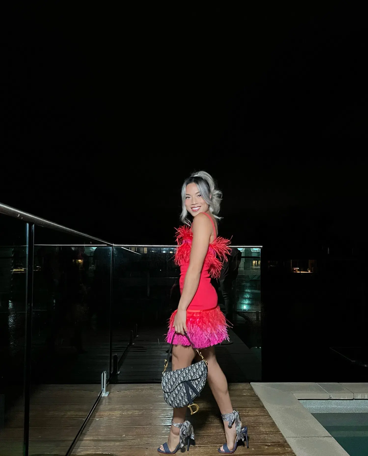 Staud Etta Dress Blood Orange Size XS/ Au 6 - Image 2