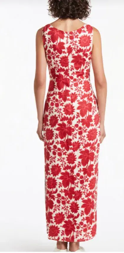 Sir the Label Cinta Cut Out Midi Dress Print Size 6 - Image 2